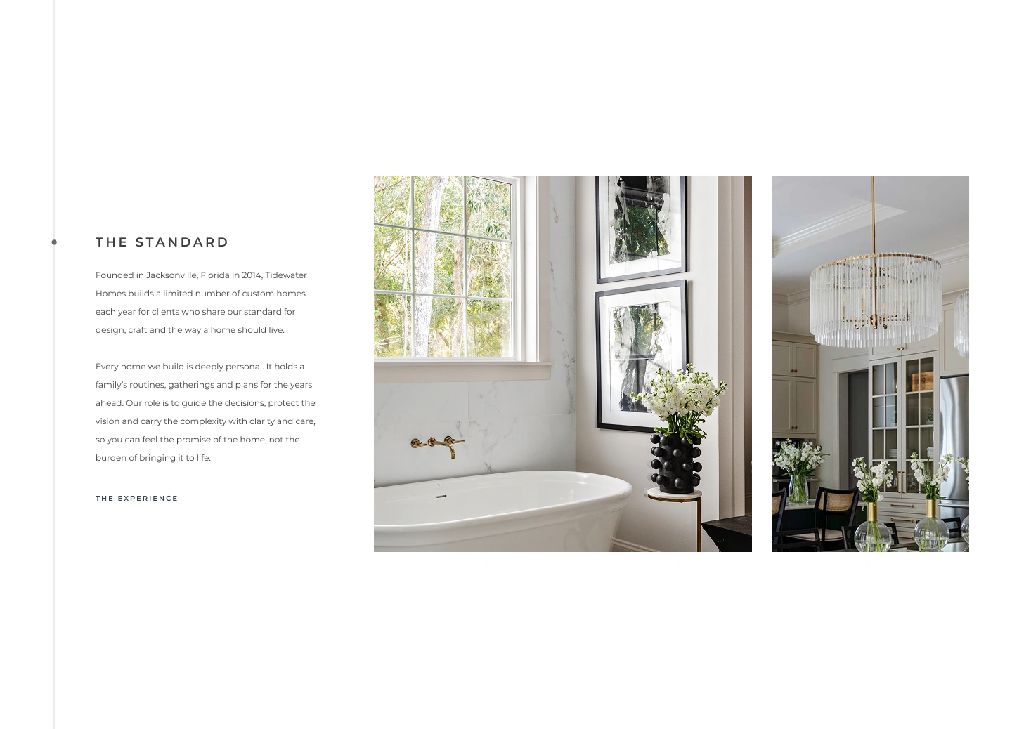 Tidewater Homes “The Standard” section