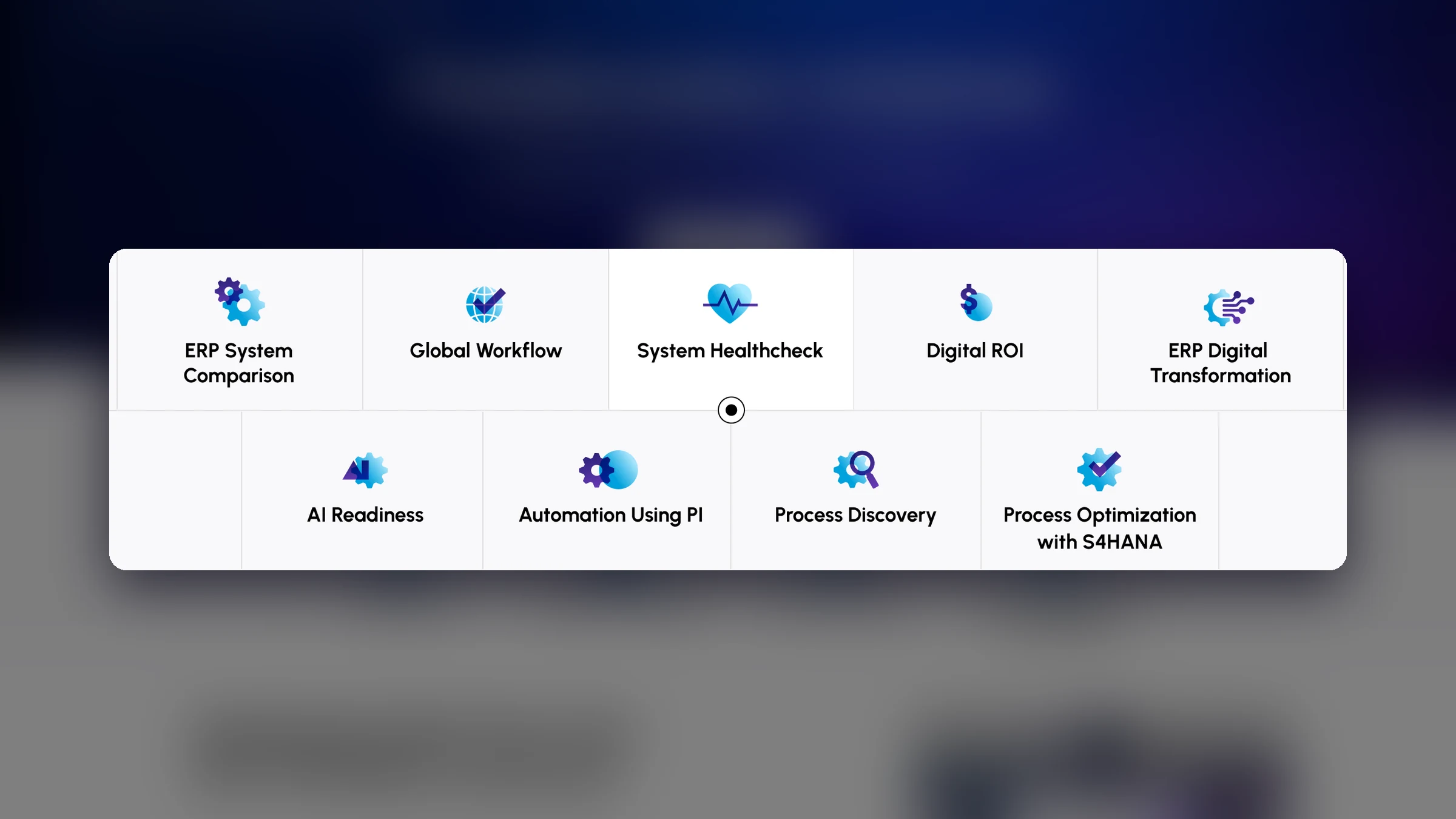 Custom FUTUROOT solution icons from the Transformation Initiatives page
