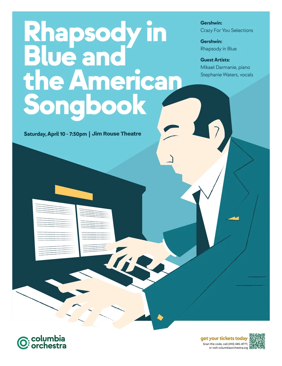 Rhapsody in Blue and the American Songbook concert poster