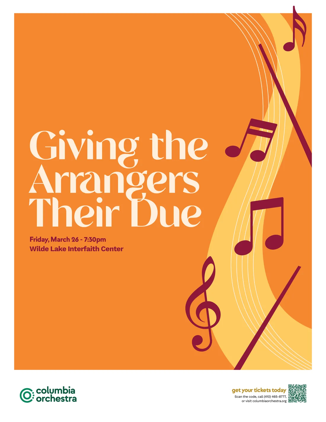 Giving the Arrangers Their Due concert poster